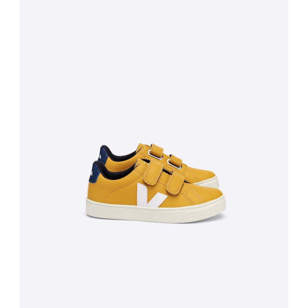 Kids\' Veja ESPLAR CHROMEFREE Shoes Yellow | SG 724JPQ